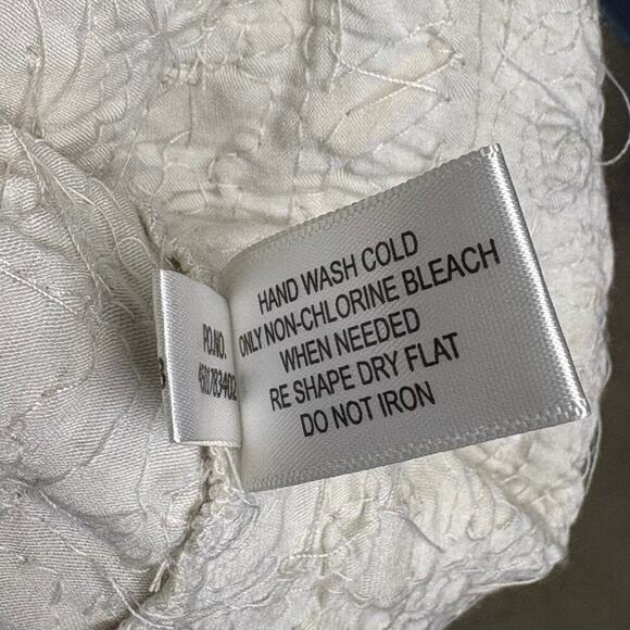 Boston Proper Gold Aqua Gem Embellished Beach Wedding Guest Tank Womens Sz S - Picture 7 of 7